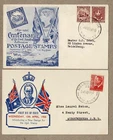 Australia 1950 QV First Postage Stamp & KGVI FDC Cover  x2