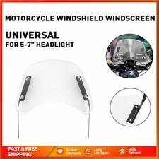 Large Motorcycle Windshield Wind Screen Deflector bike Windscreen Universal 1PCS