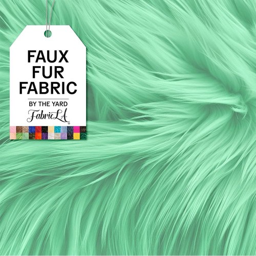 FabricLA Shaggy Faux Fur Fabric by The Yard 36x 60Inches 90cm x 150cm Craft