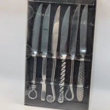 Jean Dubost Creations 'Arts de la Table' Set of 6 Steak Knives Rare 