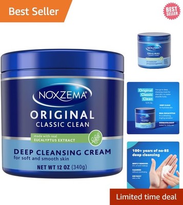 Noxzema Classic Clean Cream,  Deep 12 Fl Oz (Pack of 1), Ivory