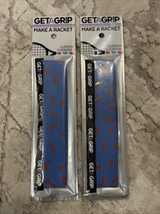 GetAGrip Custom Overgrip Tennis Racket Wrap Tape Assorted Colors 2 Pack New