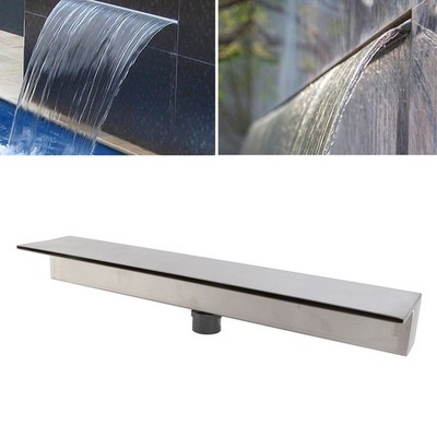 Waterfall Outlet 304 Stainless Steel Decorative Waterfall Fountain Spillway For