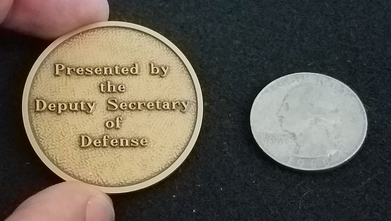 RARE INTERIM Secretary of Defense SECDEF Powell Rumsfeld Rice era Challenge Coin