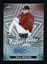 2021 Leaf Metal Draft Future Stars Silver Mojo Will Bednar #FS-WB1 Auto 01x1