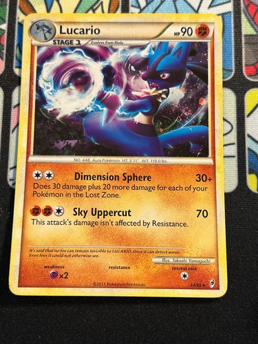 Lucario 14/95 Holo Rare Call of Legends Pokemon Lightly Played