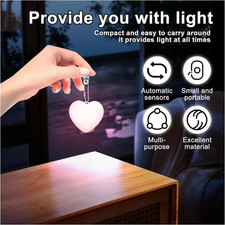 Heart Pattern Touch Sensing Light Portable Handbag Light LED Creative Gifts