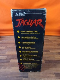 Atari Jaguar 64-Bit Interactive Multimedia System Console CIB ~ Tested & Works