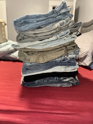 Mixed Jeans Lot   Assorted Colors & Styles, Gently Used, Great Condition