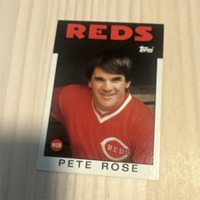 Topps 1986 Pete Rose #741 Cincinnati Reds MGR Baseball Trading Card MLB