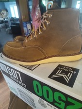 Botas de trabajo Red Wing 8881 Heritage sin usar, puntera para hombre mohave oliva 8881