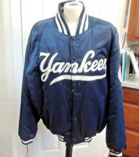 New York Yankees NY Satin Starter Jacket XL Authentic Diamond Collection Vintage
