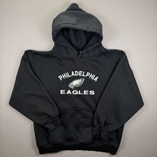 vintage philadelphia eagles hoodie embroidered Black XL