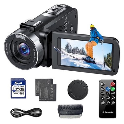 4K 30FPS Video Camera 42MP Digital Camcorder for Vlogging Youtube 3  UHD Cam