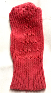 Small Dog Coral Colored Sweater- Size XS