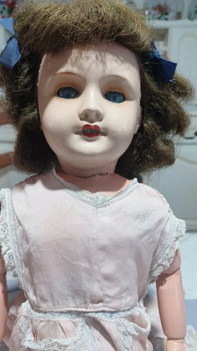 Poupée Ancienne UNIS FRANCE 50 Cm – Tête En Porcelaine, Fabrication Française, Pour Collection