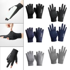 Women Men Ice Silk Gloves Non Slip Mittens Breathable Cycling Fishing Riding