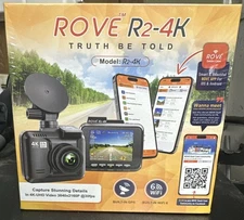 ROVE R2-4K Dash Cam Built-in WiFi 6 GPS Car Dashboard Camera Recorder with UH...