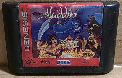 Disney's Aladdin (Sega Genesis, 1993) Cartridge Only Cleaned Tested!