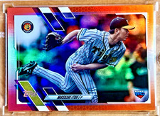 MASASHI ITOH 2021 Topps Nippon Pro ROOKIE (RC) Orange SSP 25/25 #184 TIGERS