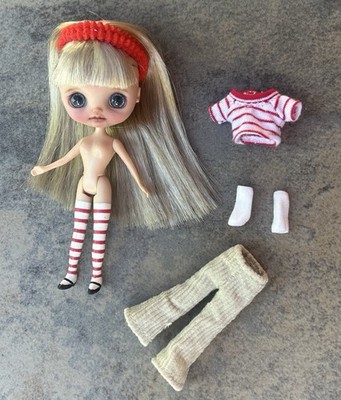 Mini Blythe Doll 5  Custom Face-Up Custom Outfit Artist Signed Dated 2025