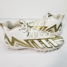 Adidas Freak Mid Football Cleats White Gold HP7667 Mens Size 12 Molded Studs