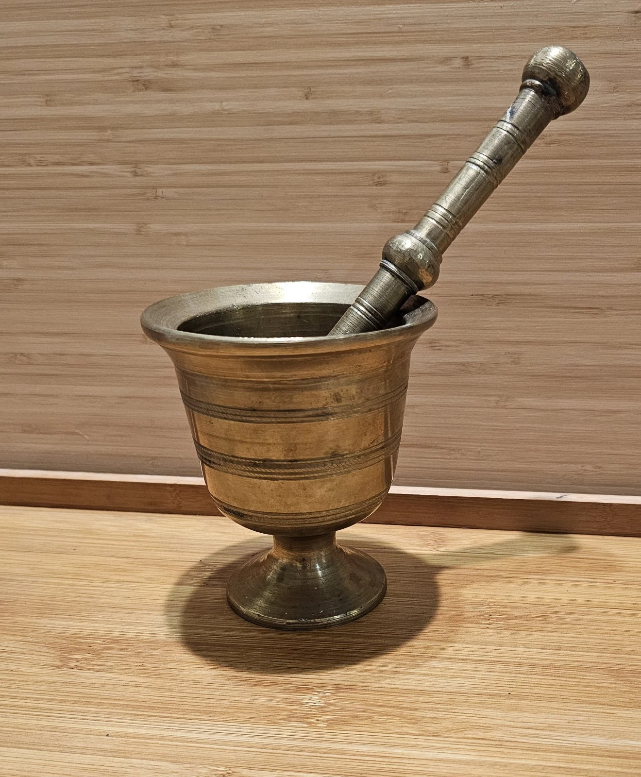 Bronze Apothecary Mortar and Pestle