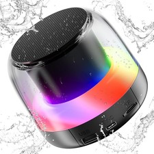 Portable Bluetooth Speaker with RGB Lights, IP7