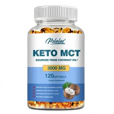 KETO MCT 3000mg - with Coconut Oil, C8 C10 Weight Loss, Energy, Inflammation