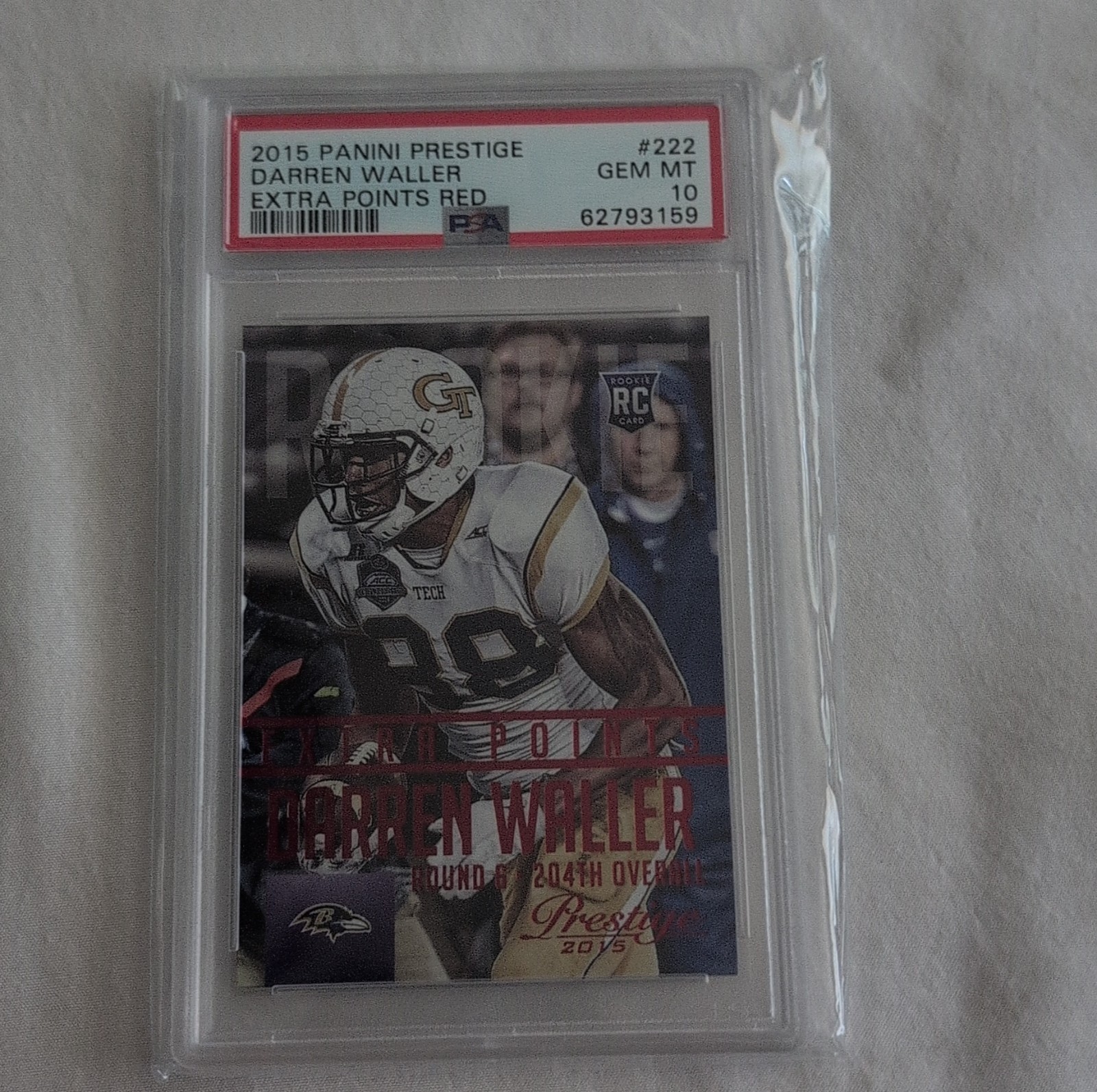 Darren Waller Panini Prestige #222 Extra Points Red