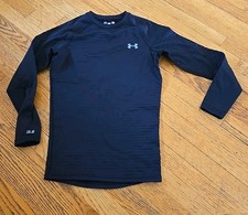 Under Armour Base 3.0 Shirt Men Small Black Performance Cold Gear Fitted Layer