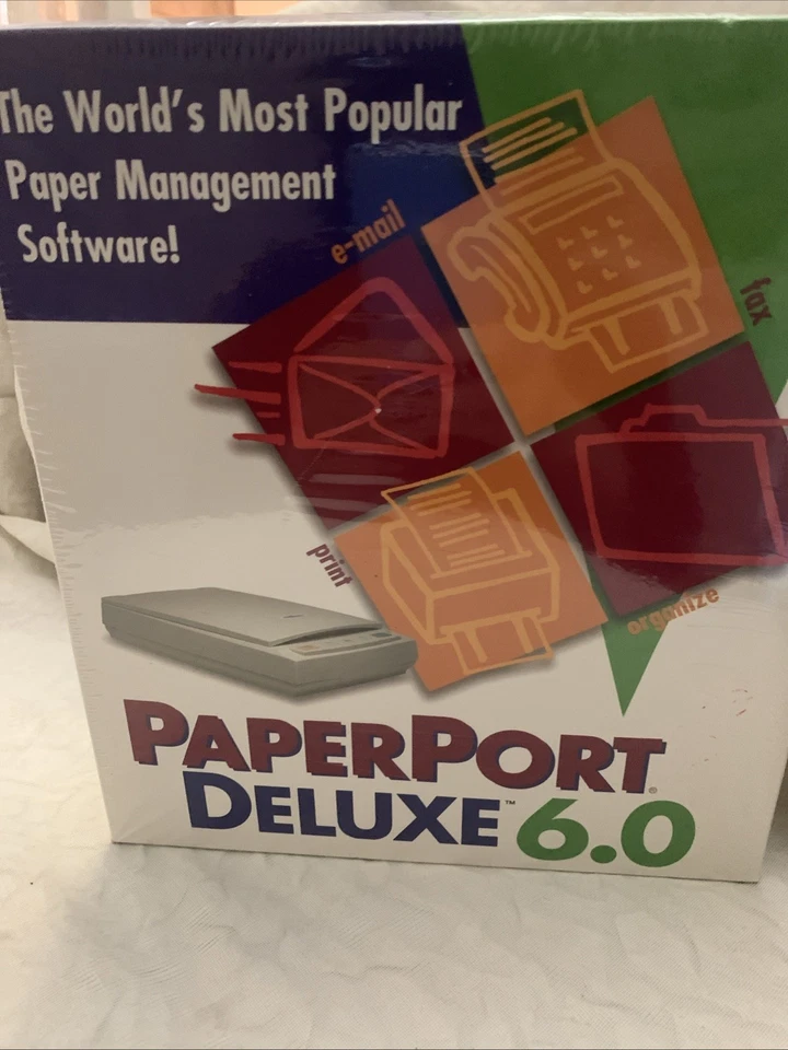 Vintage 1990 NOS PaperPort Deluxe by Visioneer Inc Windows 95 NT Factory Sealed - Image 2 of 4