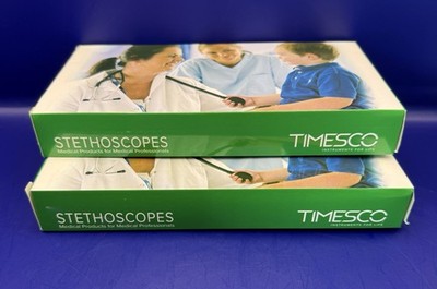 2er Set Timesco Doppelkopf Stethoskop (TD1-13-207) in schwarz, 28 Zoll Länge