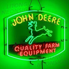 US STOCK Juming Deere Farm Equipment Neon Sign 24"x20" Garage Bar Decor Gift