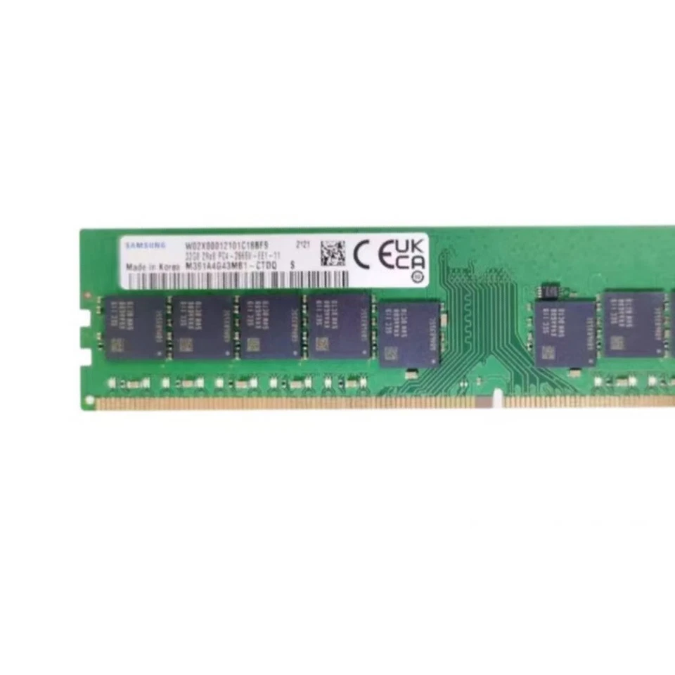 Samsung 128GB (4X32GB) DDR4 2666MHz 2RX8 ECC UDIMM Memory Ram M391A4G43MB1-CTD - Image 3 of 4