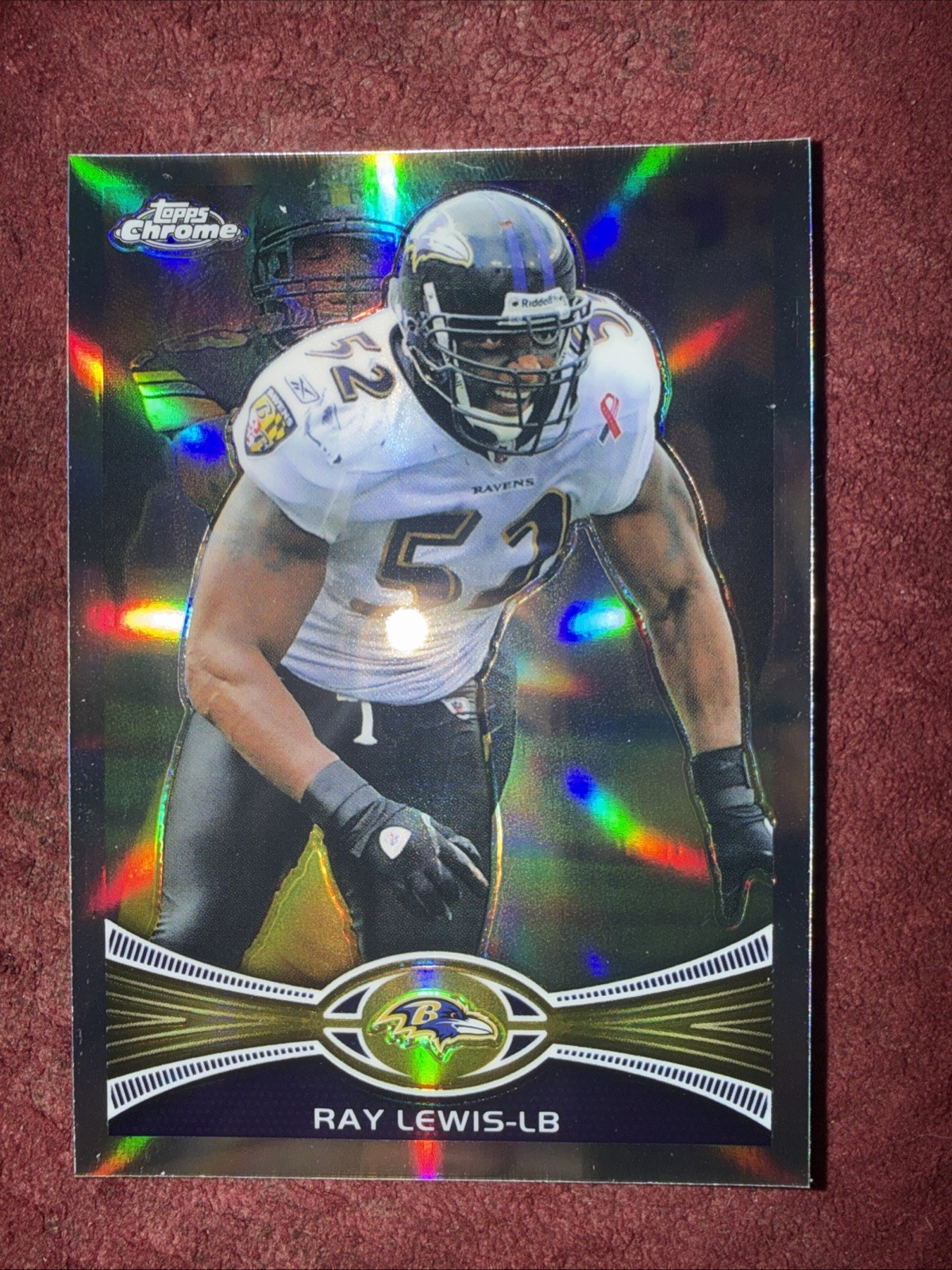 2012 Topps Chrome - Ray Lewis #121 Refractor Ravens HOFer