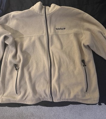 VINTAGE Timberland Men's Beige Full Zip Jacket  L