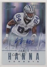 2012 Panini Absolute Rookie Spectrum Platinum 17/25 James Hanna #142 Auto 6ks