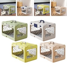 Folding Puppy Crate Cat Transport Box Cat Travel Cage