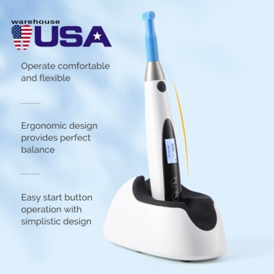 Dental Cordless Hygiene Prophy Handpiece Brushless Motor +2Pcs Prophy Angle