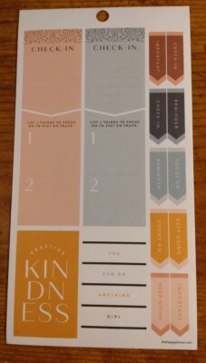 Happy Planner Check In Practice Kindness reminder stickers MAMBI 267025