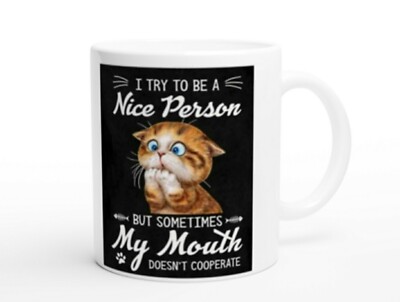 Kitten mug. Funny for apologies. Great gift idea. See sellers full list mugs. A