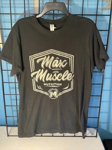 Max Muscle nutrition black T-shirt men 