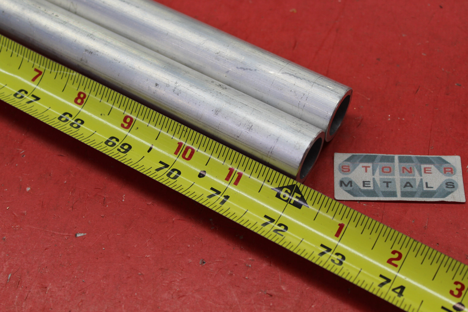 6061 T6511 Aluminum Round Tube — 2" OD X 1/8" Wall X 72" Long, Mill Finish