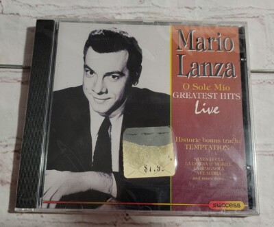 Mario Lanza - O Sole Mio Greatest Hits Live - NEW SEALED 1993
