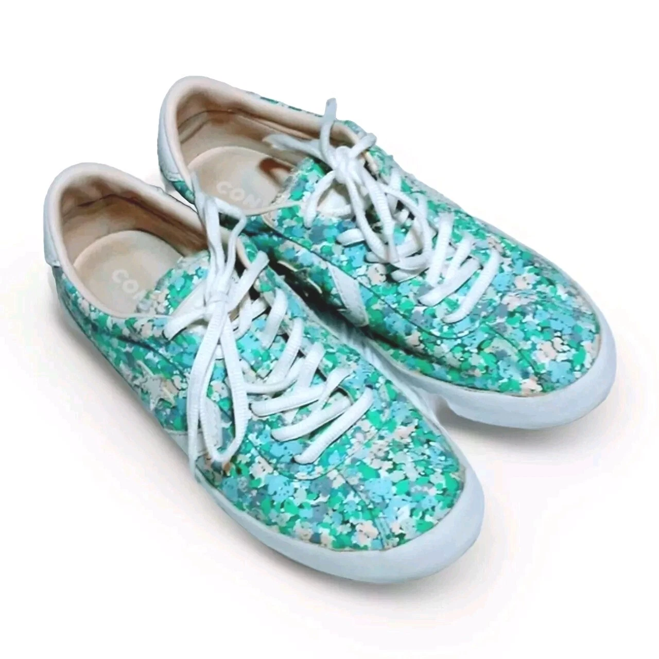 Sneakers basse Converse All Star da donna Breakpoint Oxford floreali ciano US 7