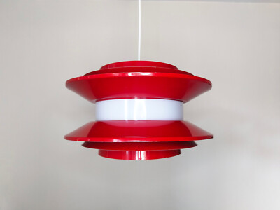 Carl Thore Trava ペンダントライト ヴィンテージ Vintage red Trava pendant light by Carl Thore, Trava 1960s
