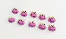 10 x Frosch lila Farbe Cabochons Flatbacks 15...