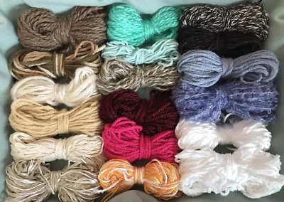 15 Wool Yarn Oddments for Crafts Pom Poms etc - Image 1 of 2