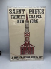 VINTAGE SAINT PAUL'S TRINITY CHAPEL NEW YORK MINI MANSION PAPER MODEL KIT